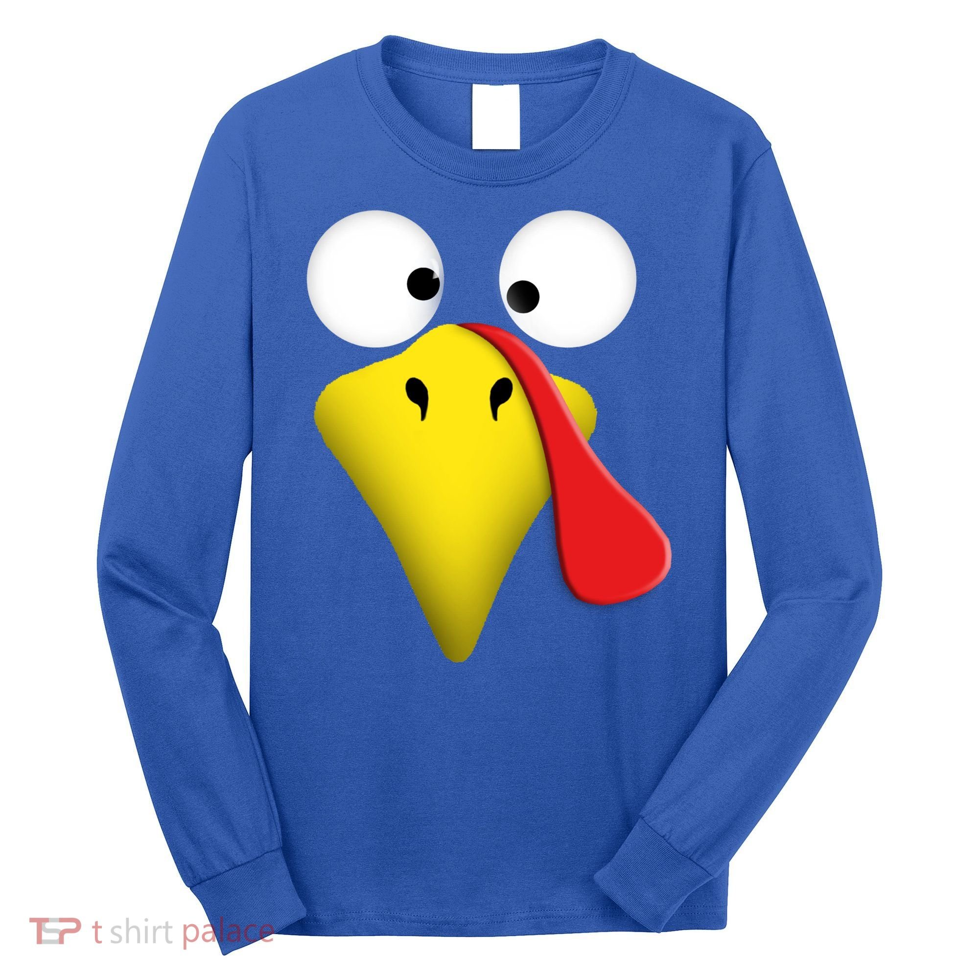 Happy Thanksgiving Turkey Outfit Funny Gift Long Sleeve Shirt