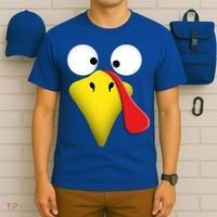 Happy Thanksgiving Turkey Outfit Funny Gift T-Shirt thumb 6