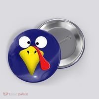 Happy Thanksgiving Turkey Outfit Funny Gift Button thumb 0