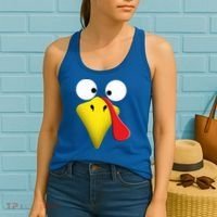 Happy Thanksgiving Turkey Outfit Funny Gift Women's Tank Top thumb 2