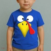 Happy Thanksgiving Turkey Outfit Funny Gift Toddler T-Shirt thumb 2