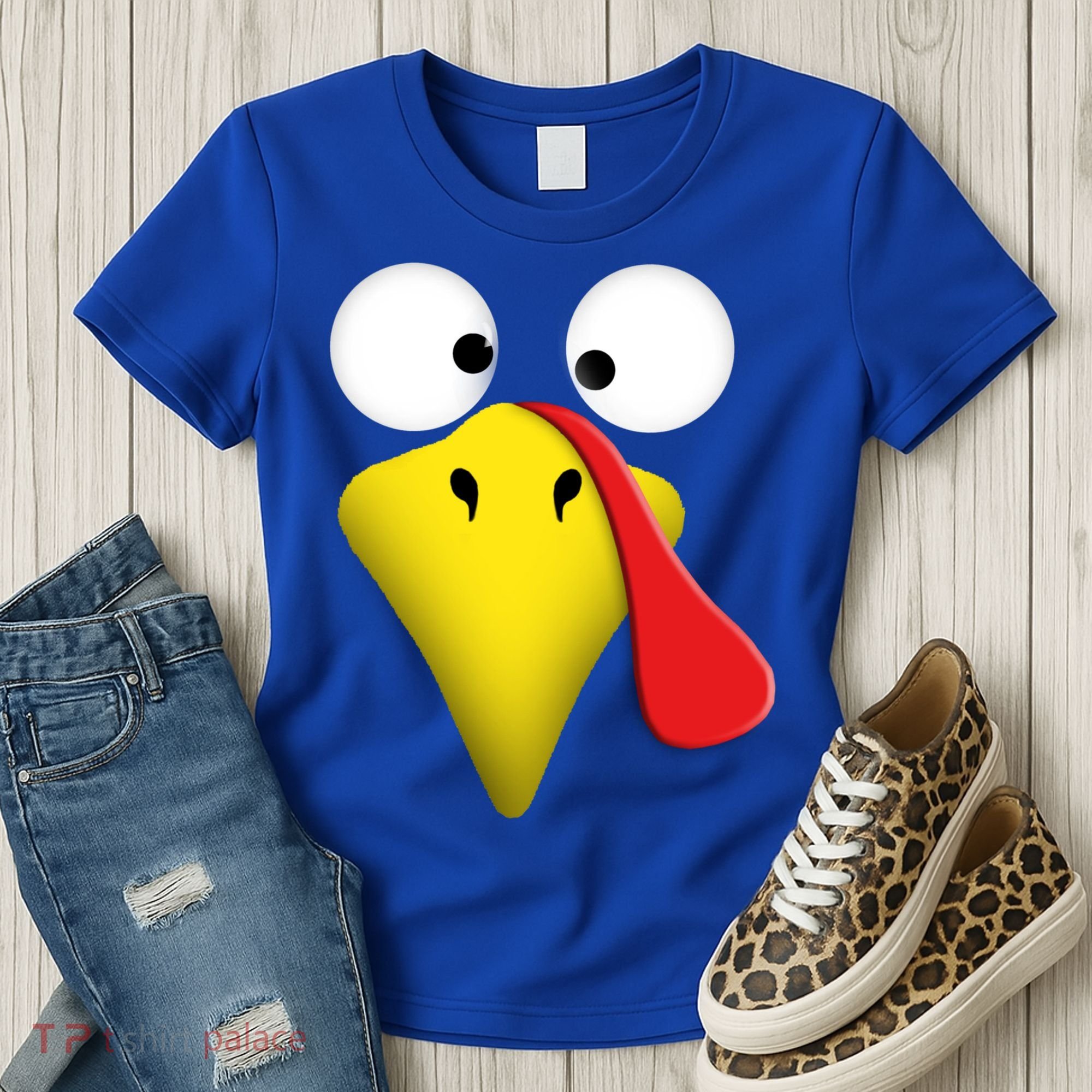 Happy Thanksgiving Turkey Outfit Funny Gift Women's T-Shirt