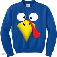Happy Thanksgiving Turkey Outfit Funny Gift Kids Sweatshirt thumb 0