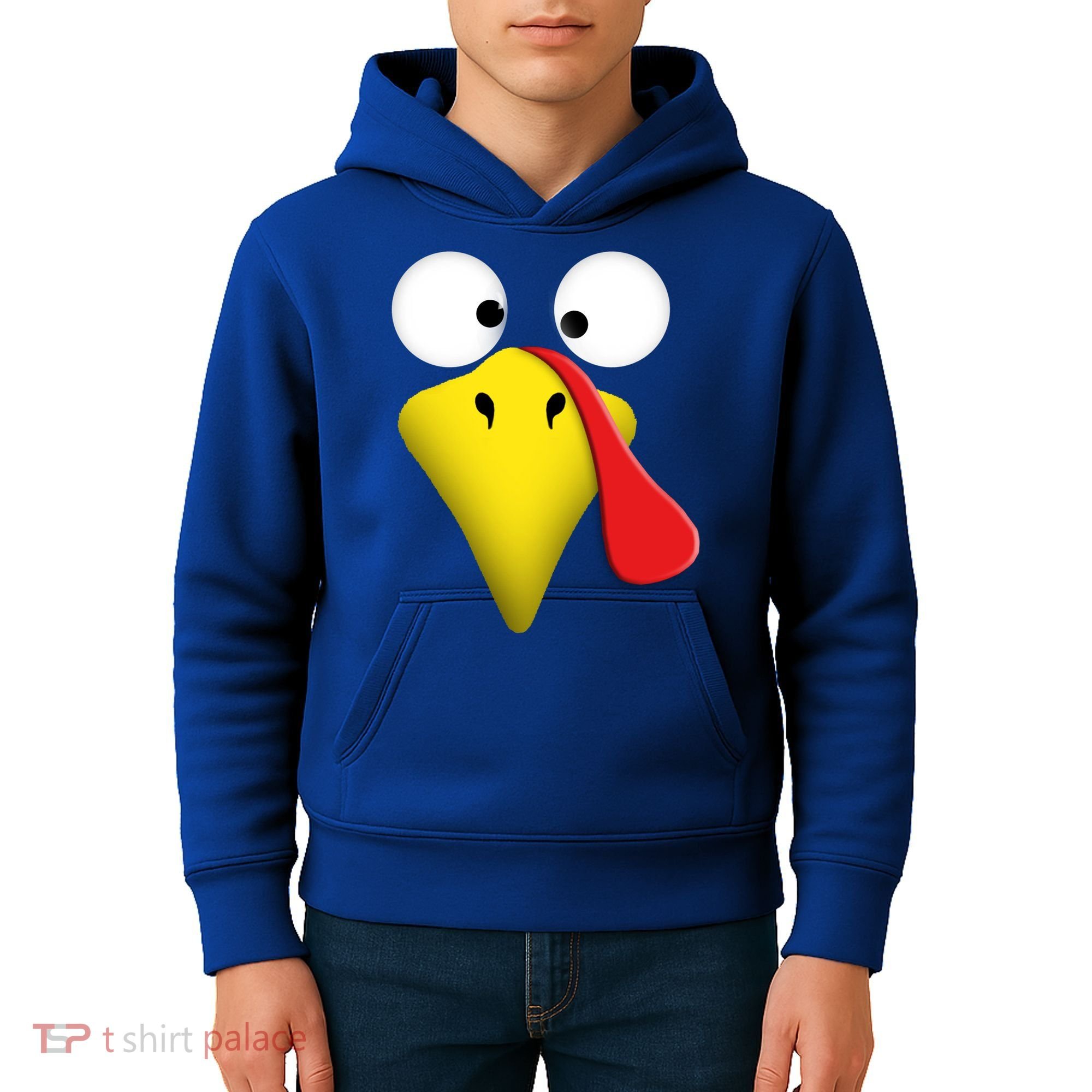 Happy Thanksgiving Turkey Outfit Funny Gift Kids Hoodie