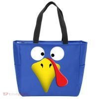 Happy Thanksgiving Turkey Outfit Funny Gift Tote Bag thumb 0