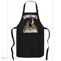 Hear The Ten Pin Laughing Funny Bowler & Bowling TShirt Apron thumb 0