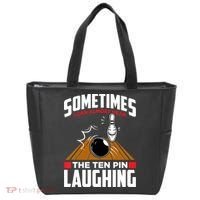 Hear The Ten Pin Laughing Funny Bowler & Bowling TShirt Tote Bag thumb 0