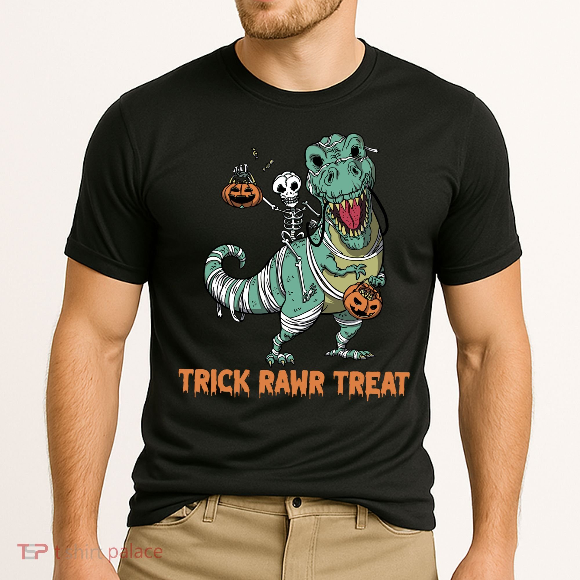 Halloween Trex Tgiftrex Trick Rawr Treat Funny Dinosaur Mummy Gift Cooling Performance Crew T-Shirt