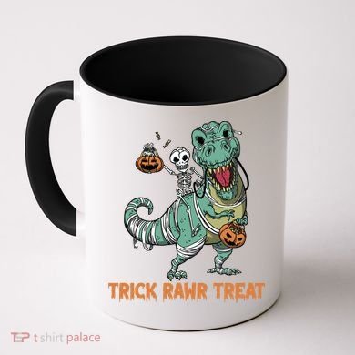 Halloween Trex Tgiftrex Trick Rawr Treat Funny Dinosaur Mummy Gift Coffee Mug