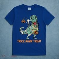 Halloween Trex Tgiftrex Trick Rawr Treat Funny Dinosaur Mummy Gift T-Shirt thumb 5