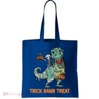 Halloween Trex Tgiftrex Trick Rawr Treat Funny Dinosaur Mummy Gift Tote Bag thumb 0