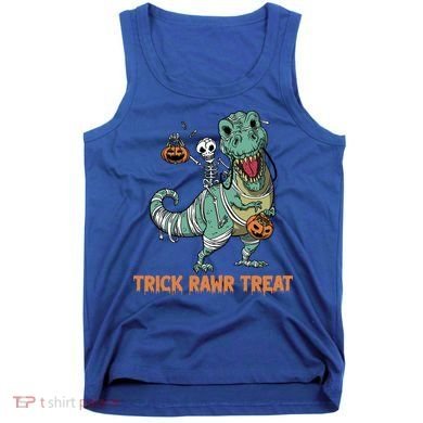 Halloween Trex Tgiftrex Trick Rawr Treat Funny Dinosaur Mummy Gift Tank Top