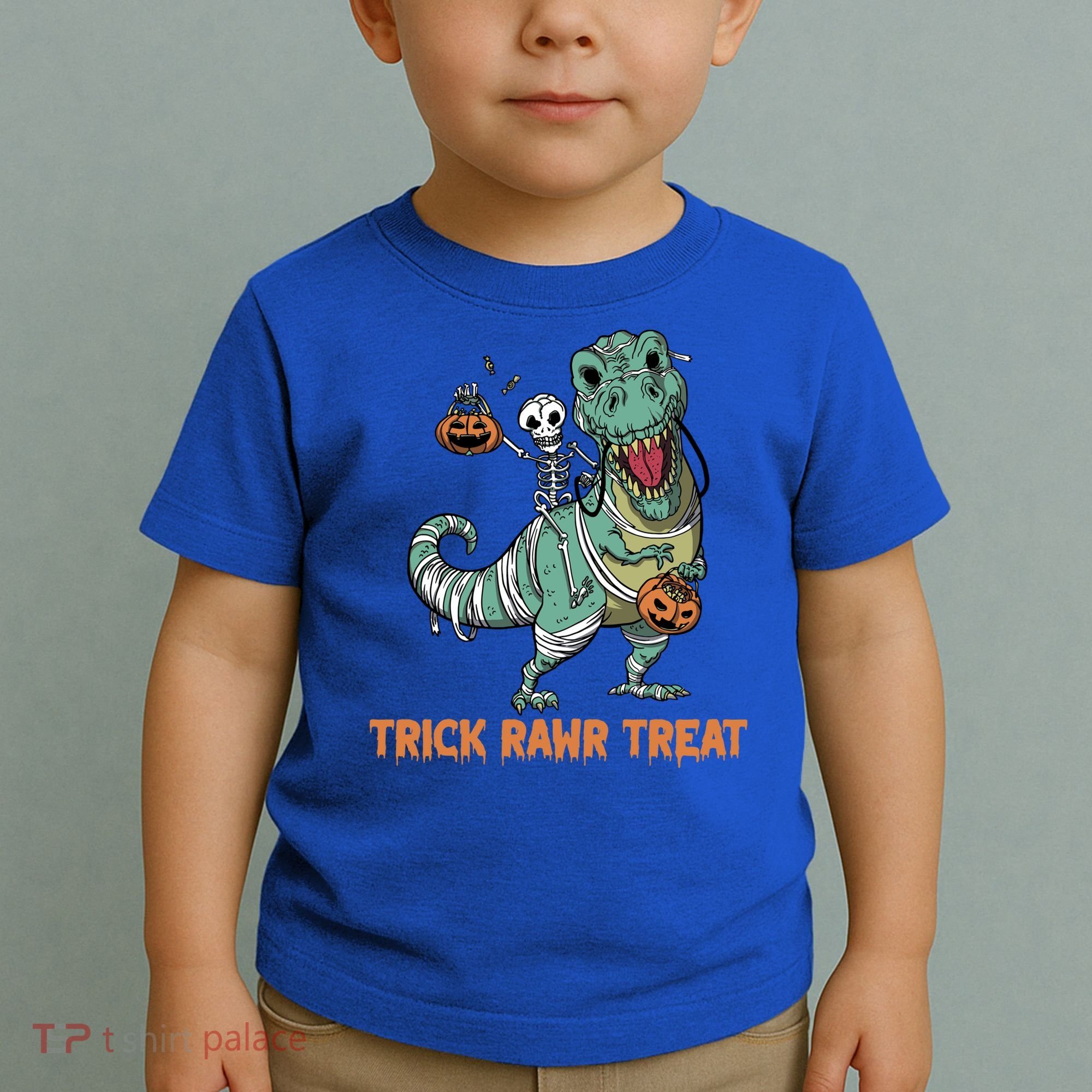 Halloween Trex Tgiftrex Trick Rawr Treat Funny Dinosaur Mummy Gift Toddler T-Shirt