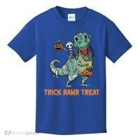 Halloween Trex Tgiftrex Trick Rawr Treat Funny Dinosaur Mummy Gift Kids T-Shirt thumb 0