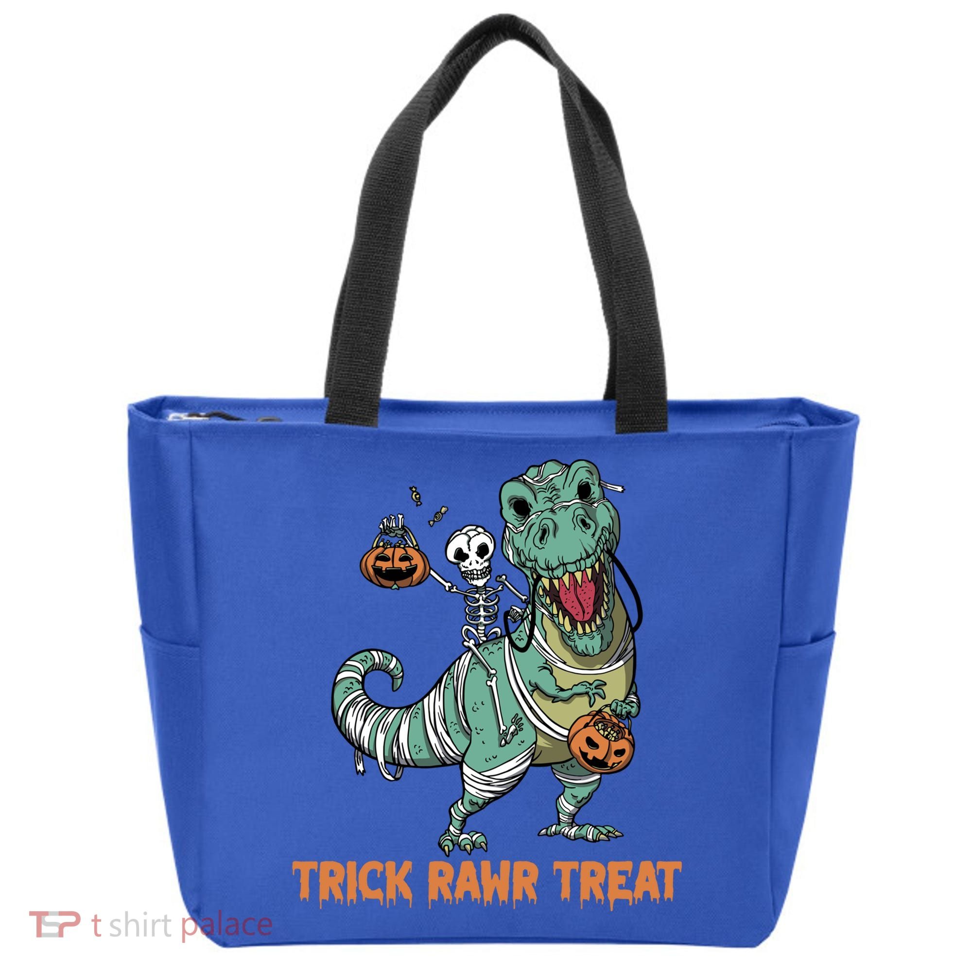 Halloween Trex Tgiftrex Trick Rawr Treat Funny Dinosaur Mummy Gift Tote Bag