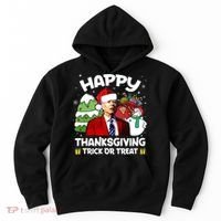 Happy Thanksgiving Trick Or Treat Joe Biden Santa Christmas Hoodie thumb 0