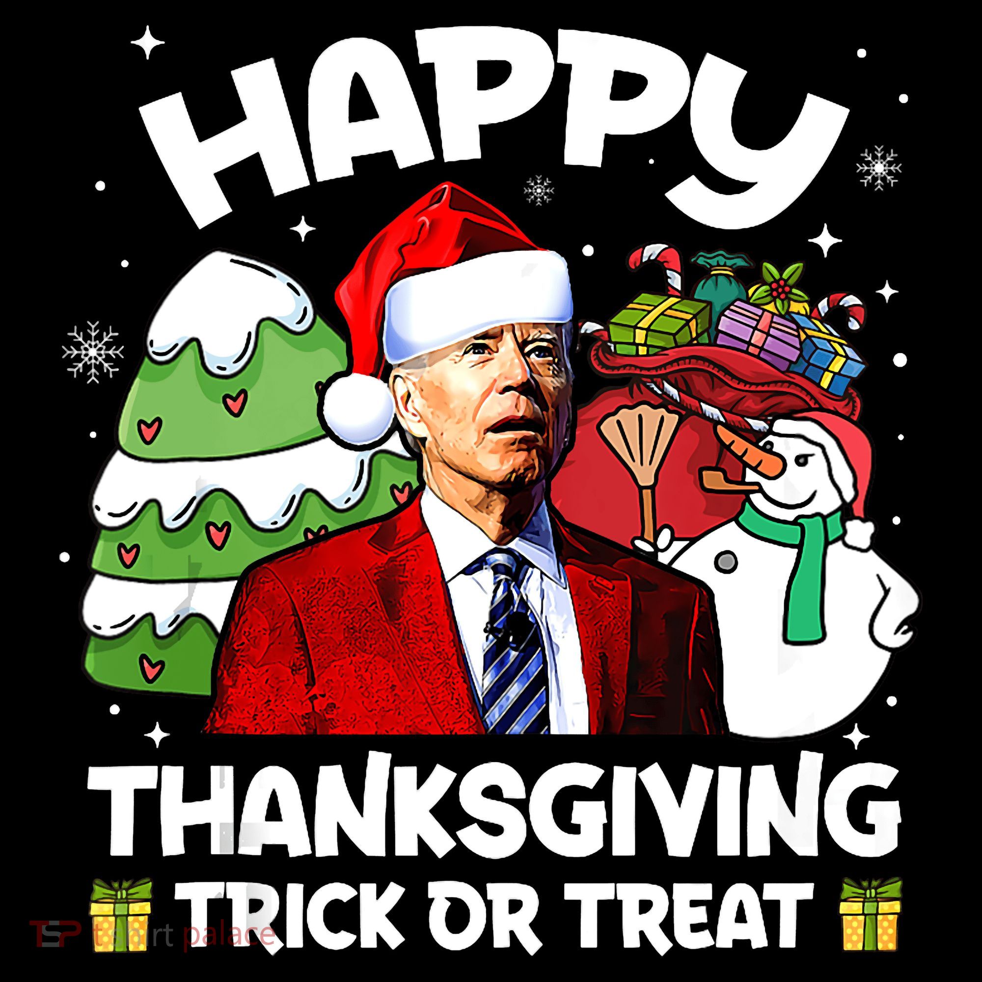 Happy Thanksgiving Trick Or Treat Joe Biden Santa Christmas Coffee Mug