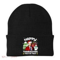 Happy Thanksgiving Trick Or Treat Joe Biden Santa Christmas Beanie thumb 0