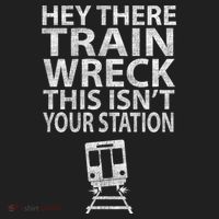 Hey There Train Wreck This Isnt Your Station Gift Beanie thumb 2