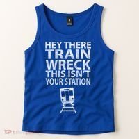 Hey There Train Wreck This Isnt Your Station Gift Tank Top thumb 2