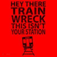 Hey There Train Wreck This Isnt Your Station Gift Santa Hat thumb 1