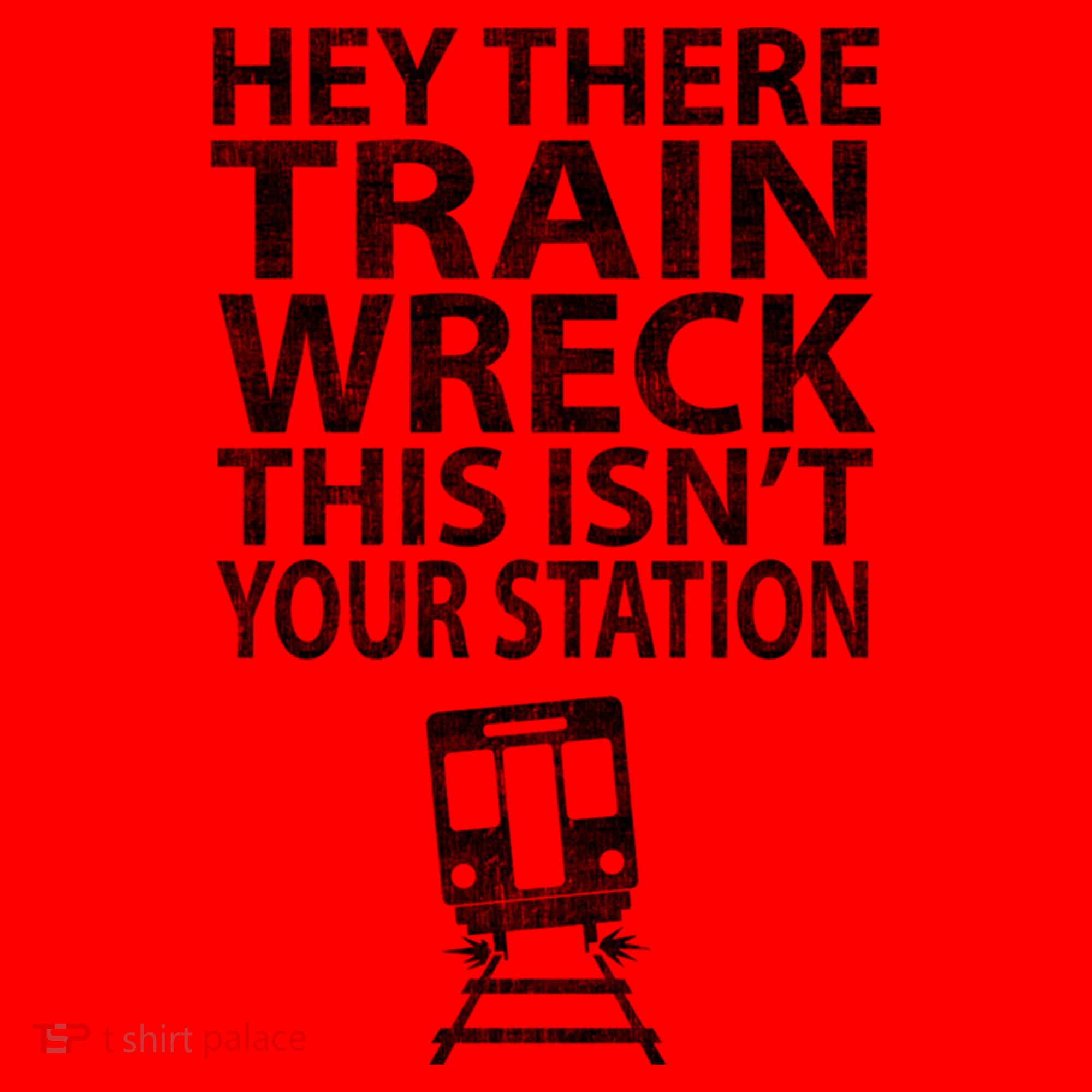 Hey There Train Wreck This Isnt Your Station Gift Santa Hat