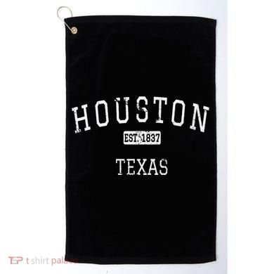 Houston Texas TX Vintage Golf Towel