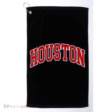 Houston Texas Throwback Design Print Htown Classic Golf Towel
