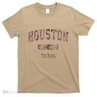 Houston Texas Tx Vintage Athletic Sports T-Shirt thumb 0