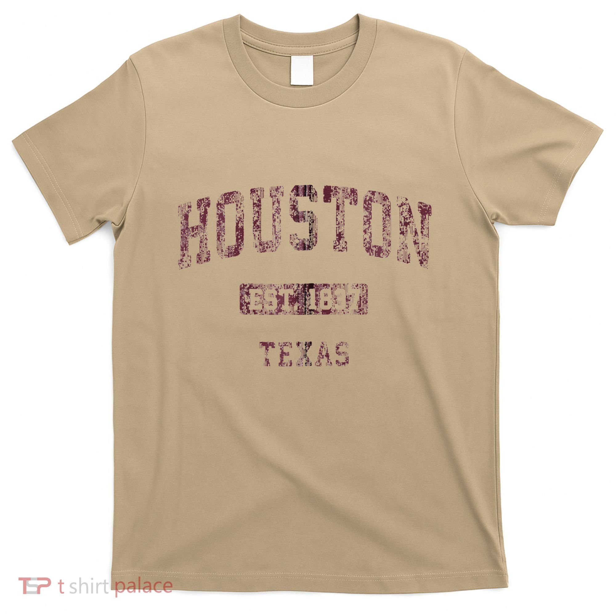 Houston Texas Tx Vintage Athletic Sports T-Shirt
