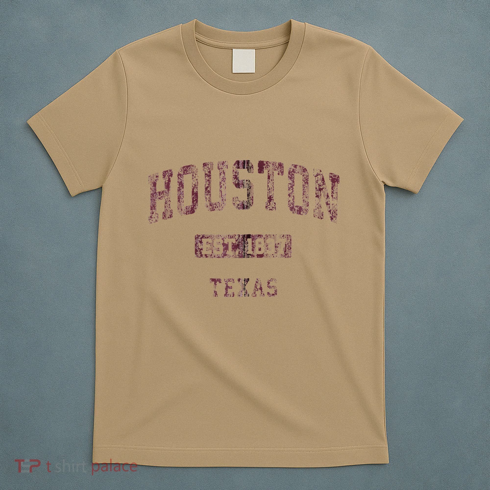 Houston Texas Tx Vintage Athletic Sports T-Shirt