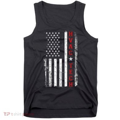 Hvac Technician Tech American Flag Vintage Hvac Technician Tank Top