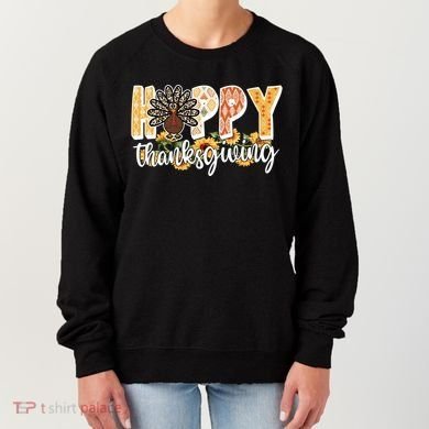 Happy Thanksgiving Turkey Cute Holiday Women's Sweatshirt