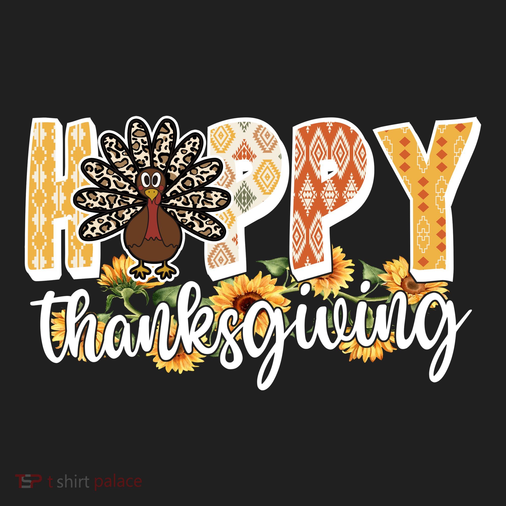 Happy Thanksgiving Turkey Cute Holiday Women's Sweatshirt