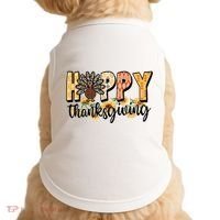 Happy Thanksgiving Turkey Cute Holiday Doggie Tank thumb 0