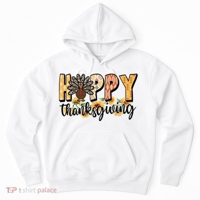 Happy Thanksgiving Turkey Cute Holiday Hoodie