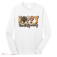 Happy Thanksgiving Turkey Cute Holiday Long Sleeve Shirt thumb 0