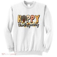 Happy Thanksgiving Turkey Cute Holiday Sweatshirt thumb 0