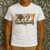 Happy Thanksgiving Turkey Cute Holiday T-Shirt thumb 3