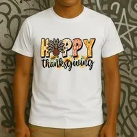 Happy Thanksgiving Turkey Cute Holiday T-Shirt thumb 3