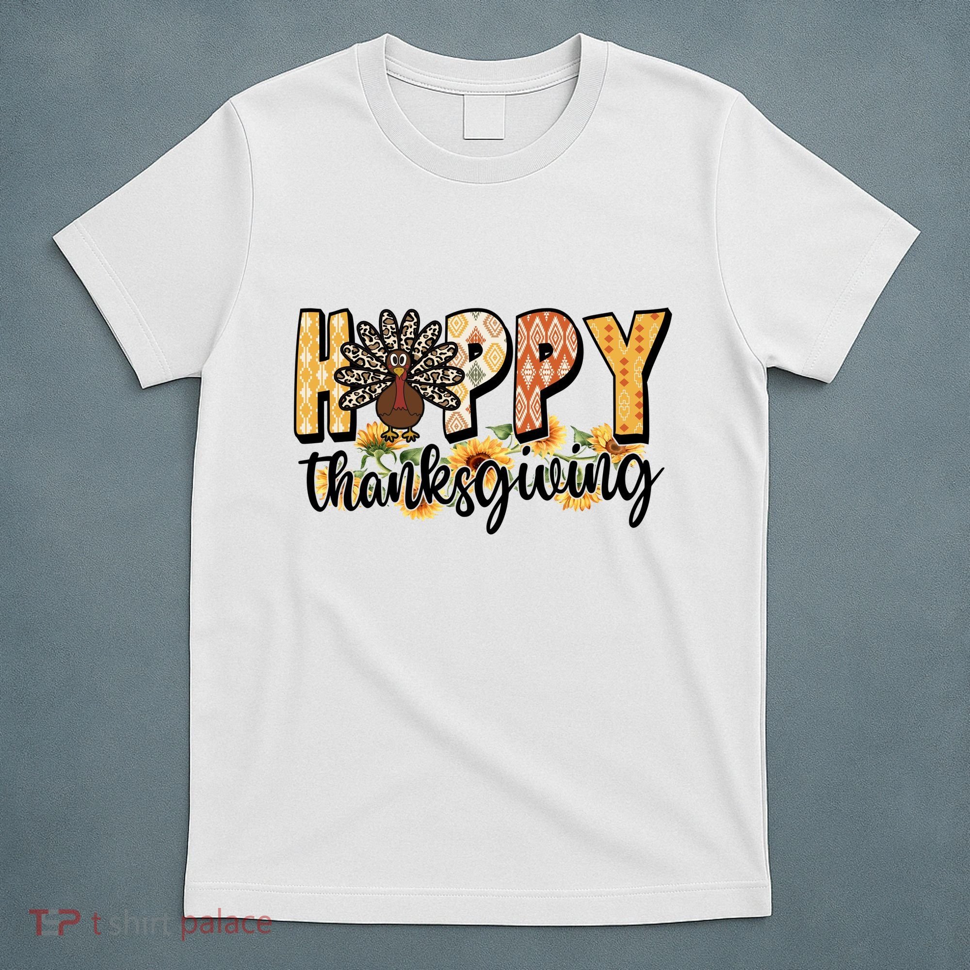 Happy Thanksgiving Turkey Cute Holiday T-Shirt