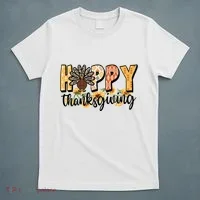 Happy Thanksgiving Turkey Cute Holiday T-Shirt thumb 5