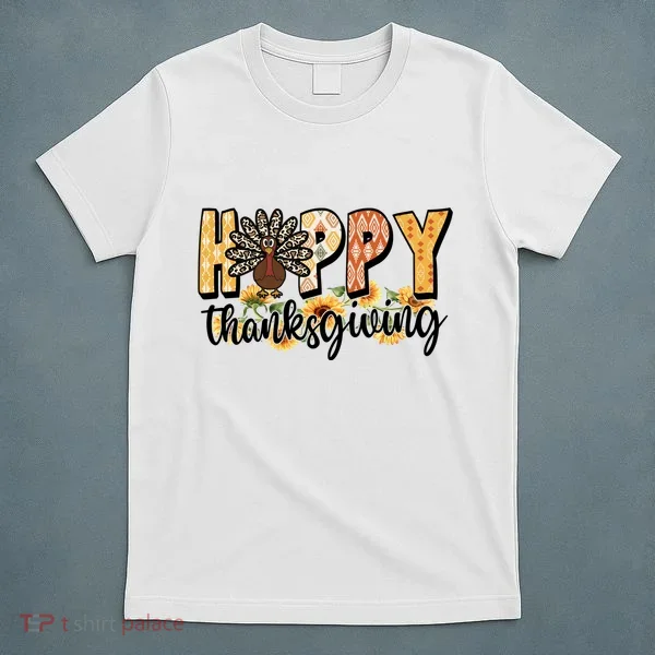 Happy Thanksgiving Turkey Cute Holiday T-Shirt