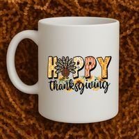 Happy Thanksgiving Turkey Cute Holiday Coffee Mug thumb 2
