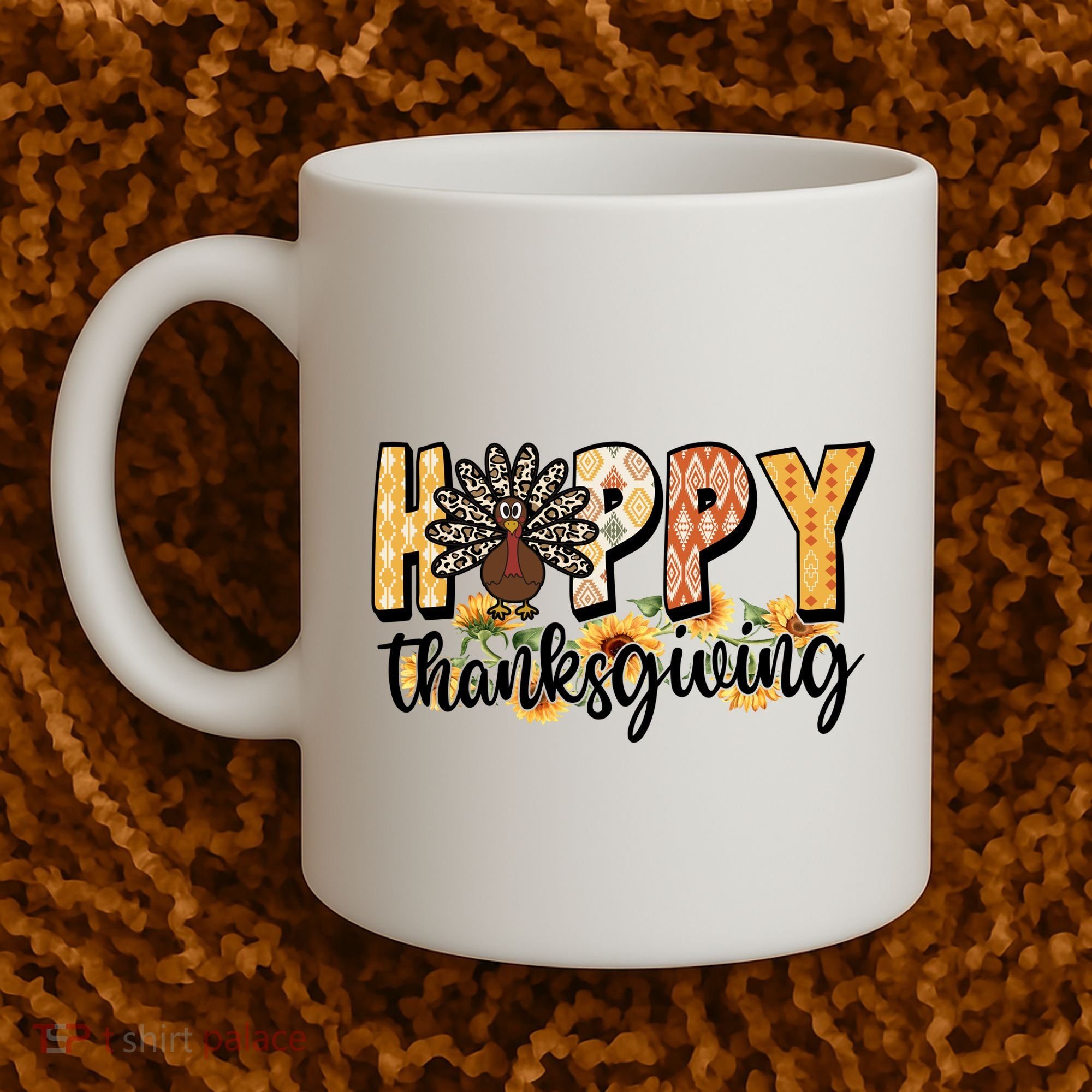Happy Thanksgiving Turkey Cute Holiday Coffee Mug