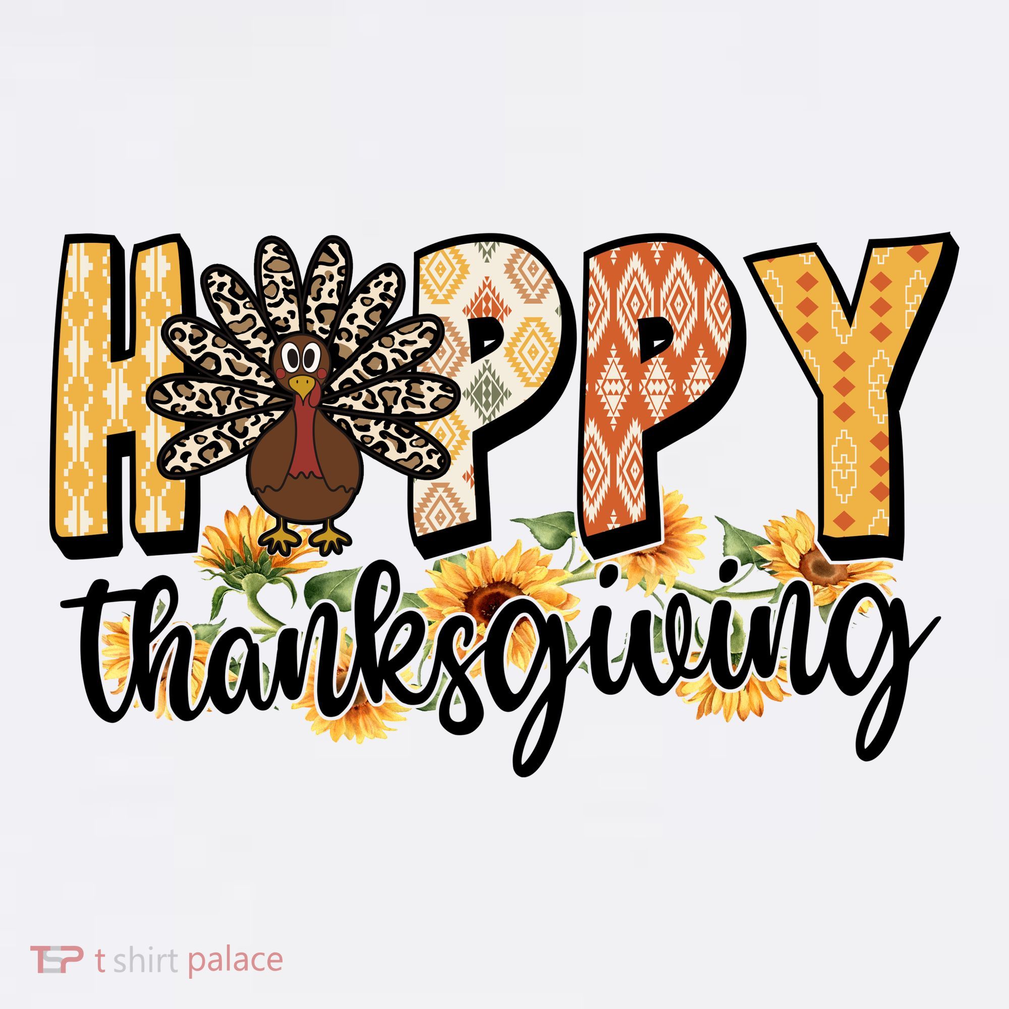 Happy Thanksgiving Turkey Cute Holiday Mousepad