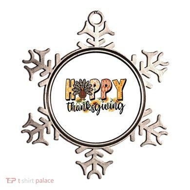 Happy Thanksgiving Turkey Cute Holiday Ornament