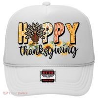 Happy Thanksgiving Turkey Cute Holiday Hat thumb 0