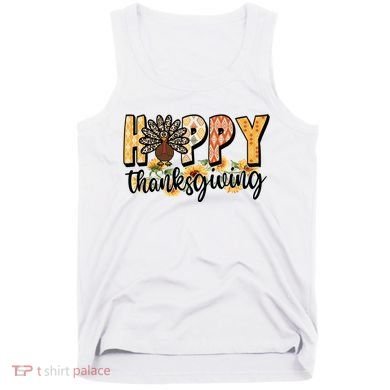 Happy Thanksgiving Turkey Cute Holiday Tank Top