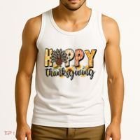 Happy Thanksgiving Turkey Cute Holiday Tank Top thumb 3